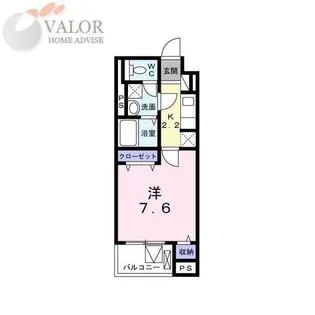 ル フィオーレ【3階】の間取り