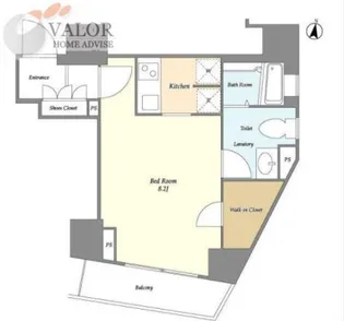 1Rの間取り画像