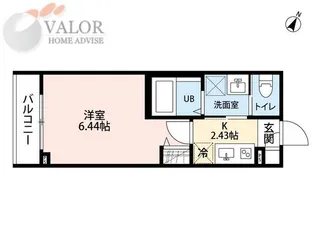 1Kの間取り画像