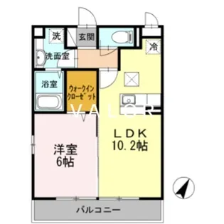 ヴィクトワール 壱番館【2階】の間取り