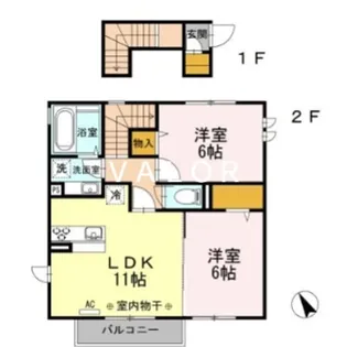 シャルマン48【2階】の間取り