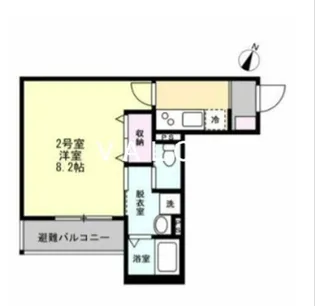 ベイルームソレイユ中央林間【2階】の間取り