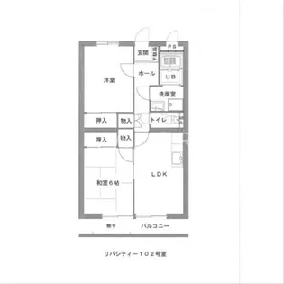 リバシティー【1階】の間取り