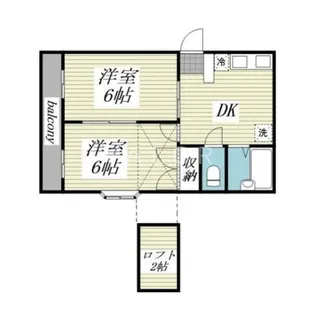 富隆ハイツ【1階】の間取り
