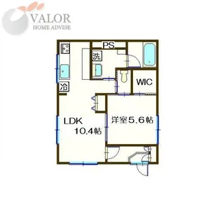 キャピタルヒロ【1階】の間取り