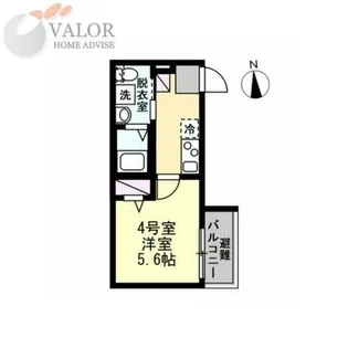 ベイルーム本厚木【2階】の間取り