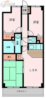 グランドゥール相模【1階】の間取り