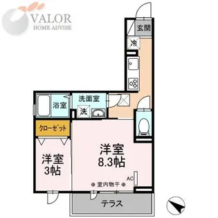 DーROOM樹・旭町【1階】の間取り
