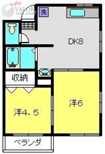 メゾンアピア【203号室】の間取り
