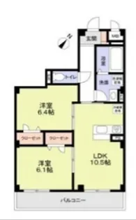 フィレ・デ・フルール【105号室】の間取り