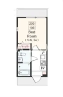 アザーレ・ソーニョ相武台【1階】の間取り