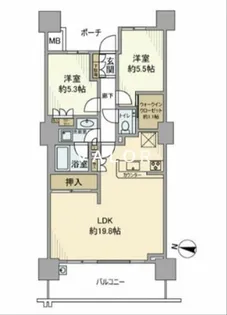 パークスクエア相模大野タワーアンドレジデンス【3階】の間取り