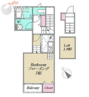 アヴァンセ【202号室】の間取り