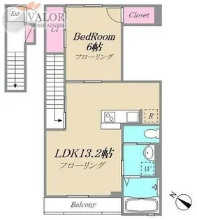 メルヴェーュ町田【2階】の間取り