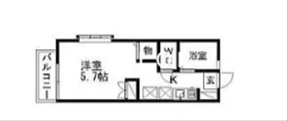 ヴェルビザン【2階】の間取り