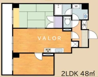 相模原プライムマンション【5階】の間取り