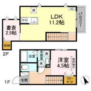 ブルームマーレ【1階】の間取り