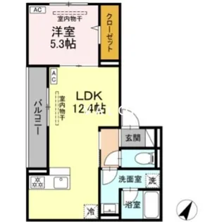 ドムスクレスト南林間【3階】の間取り