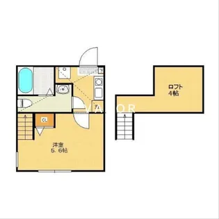 ベルシャンブル町田【1階】の間取り