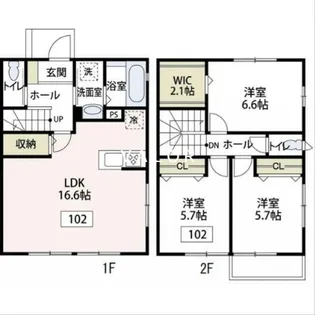 ボヌール相模大野IV【1階】の間取り