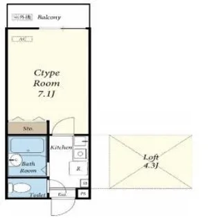 チェルシー【3階】の間取り