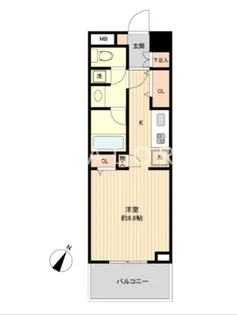 グラディート町田【6階】の間取り