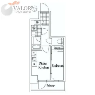 ラフィスタ町田【2階】の間取り