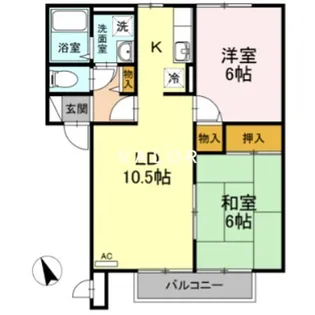 パルテノンロイヤルB【2階】の間取り