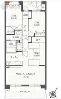 YMレジデンス相模大野【5階】の間取り
