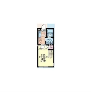 The FLAT 淵野辺【1階】の間取り