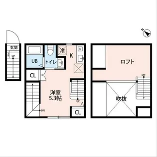 クリア町田【2階】の間取り
