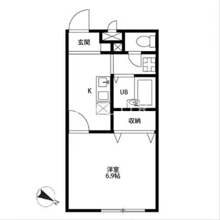 アムール 鵜野森【2階】の間取り