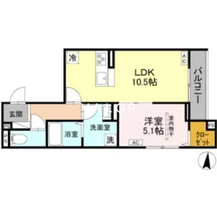 エリオント大和中央【2階】の間取り