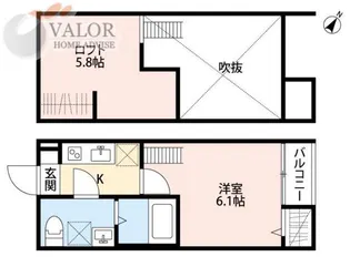 リヴェール中央林間【2階】の間取り