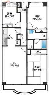オリオンプラザ相模大野【101号室】の間取り