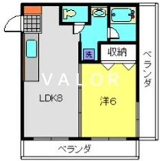 ポメリーナYサガミ【203号室】の間取り