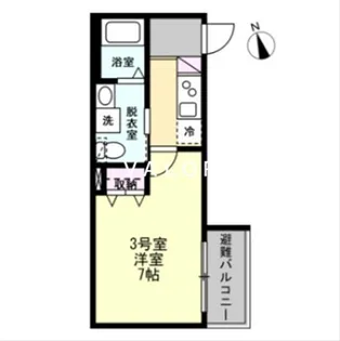 ベイルーム本厚木South【2階】の間取り