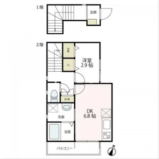 カーサ西鶴間【2階】の間取り