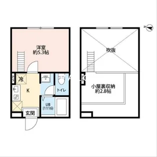 ベルメール中央林間【1階】の間取り