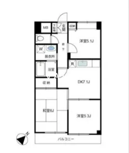 パストラル相模大野【4階】の間取り