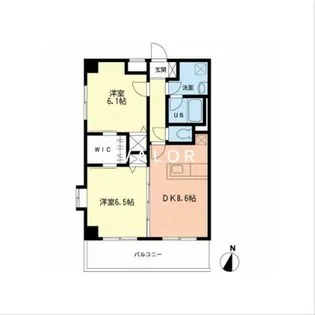 ジョワ・ド・ヴィーヴル【2階】の間取り