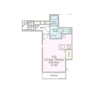 エクレール松が枝【1階】の間取り