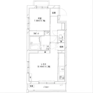 グランツK【2階】の間取り
