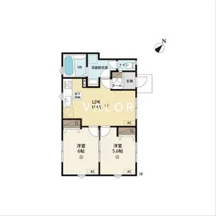 コリーナザマ【1階】の間取り