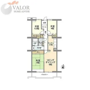 コーポレート中央林間1号棟【2階】の間取り