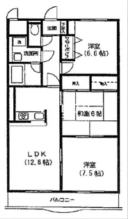 ソレイユ町田【2階】の間取り