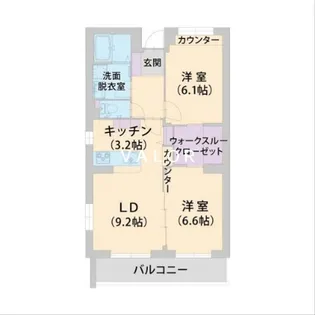 パラッツォ淵野辺 I【5階】の間取り