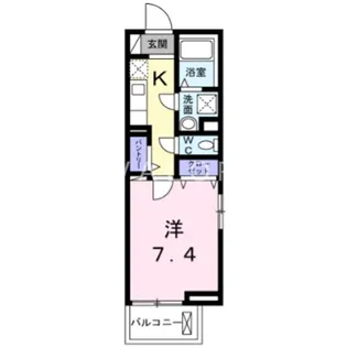 エイトウッズ淵野辺【2階】の間取り