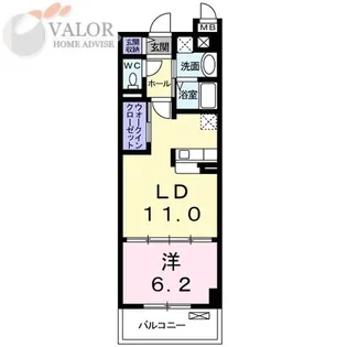 ベルテックス【1階】の間取り