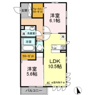 コンフォートプラス・T【2階】の間取り